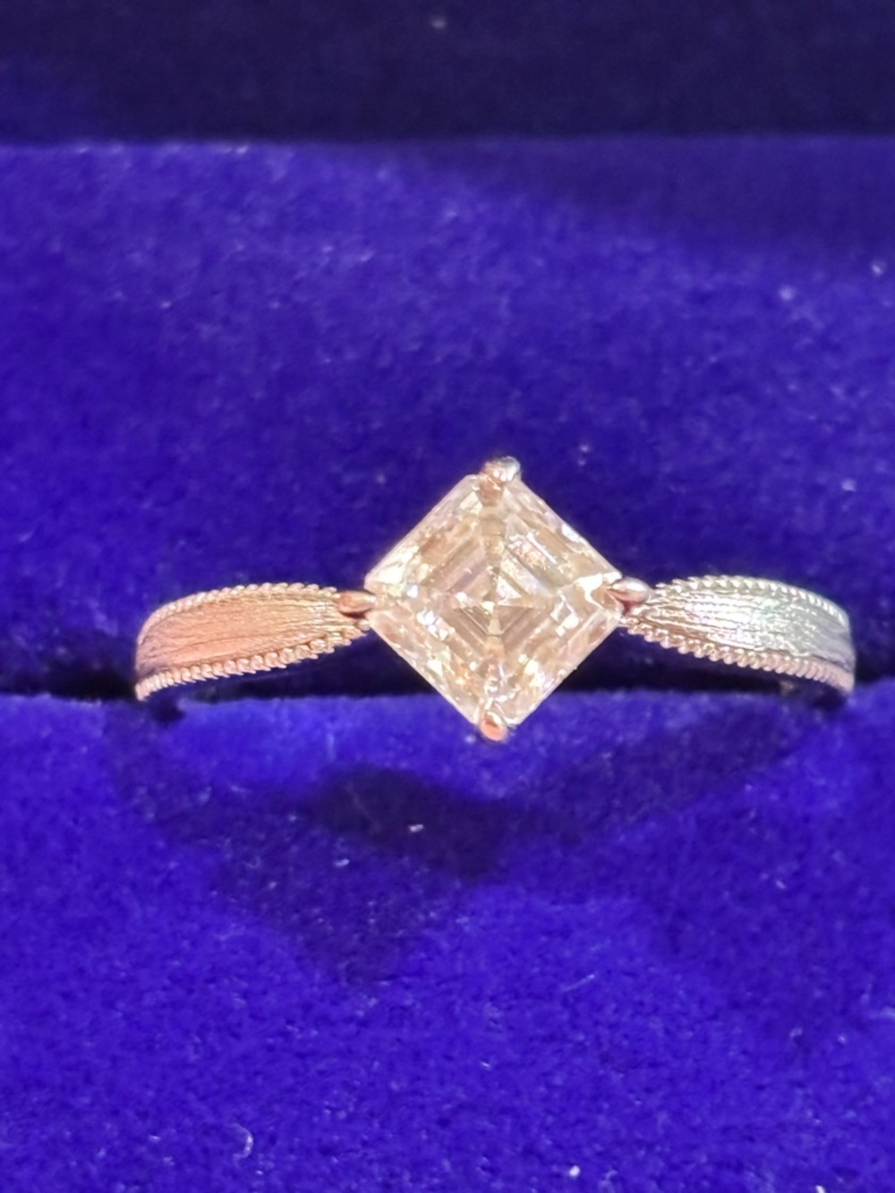 925 silver moissanite ring size 9